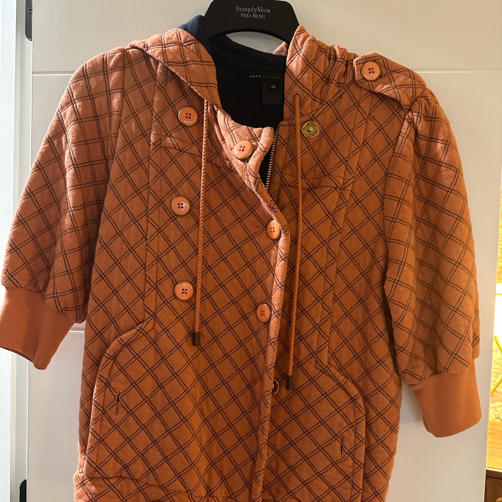 Orange Quilted Women’s Jacket